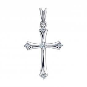 Подвеска из белого золота TALANT КР 283 БЗ с цирконием КР 283 БЗ фото